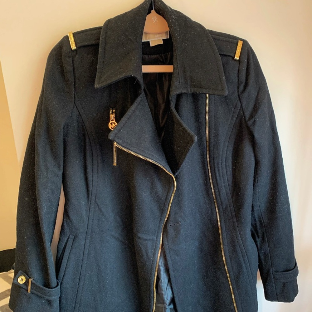 Michael Kors Wool Winter Peacoat Jacket
